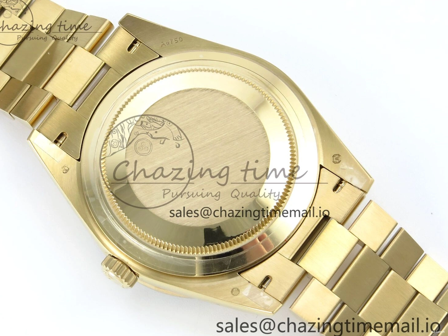 Bracelet Black 40 QF Diamonds Weight) Best YG on DayDate A2836 Dial V5 (Gain Bezel President Green Edition 1:1 0429